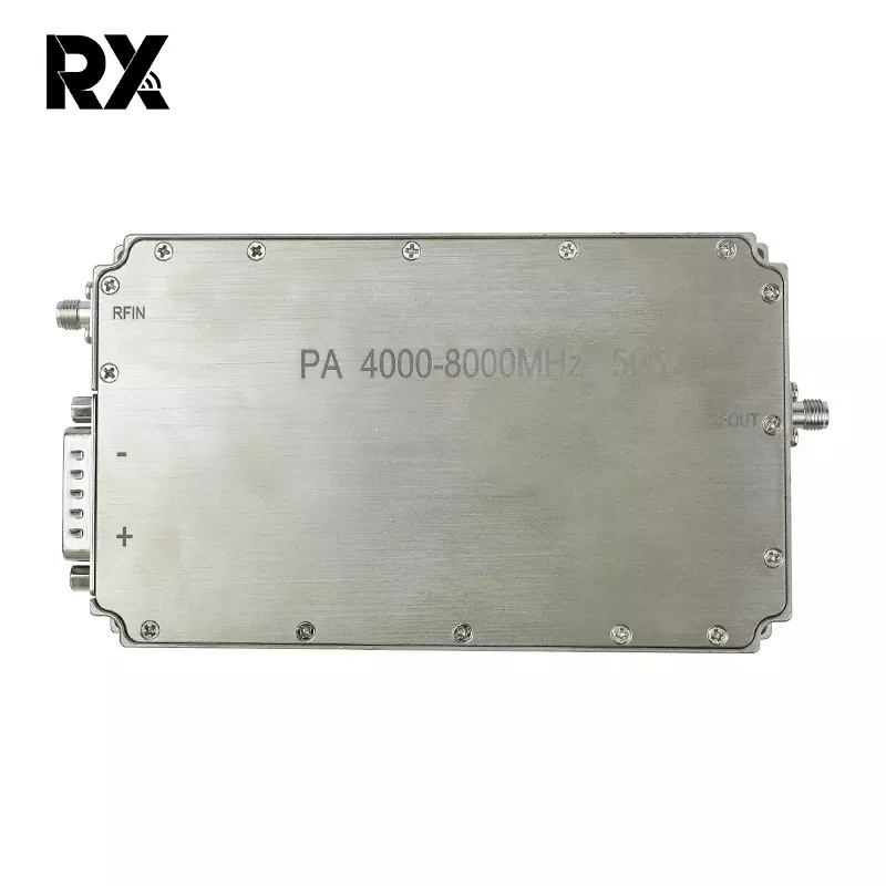 الٹرا وائیڈ بینڈ C-Band 4-8 GHz 50W پاور ایمپلیفائر RF سسٹم